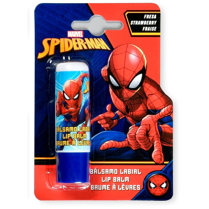 Marvel Spiderman Lip Balm balzam za ustnice z jagodnim okusom 4 g