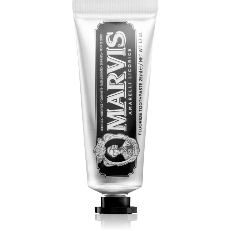 Marvis The Mints Amarelli Licorice zobna pasta okus Amarelli Licorice-Mint 25 ml