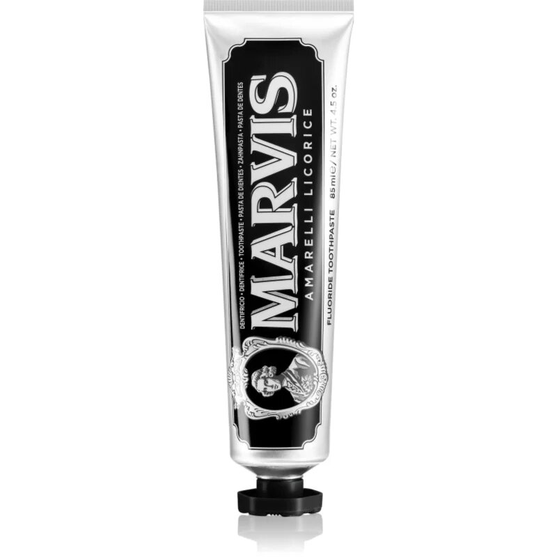 Marvis The Mints Amarelli Licorice zobna pasta okus Amarelli Licorice-Mint 85 ml