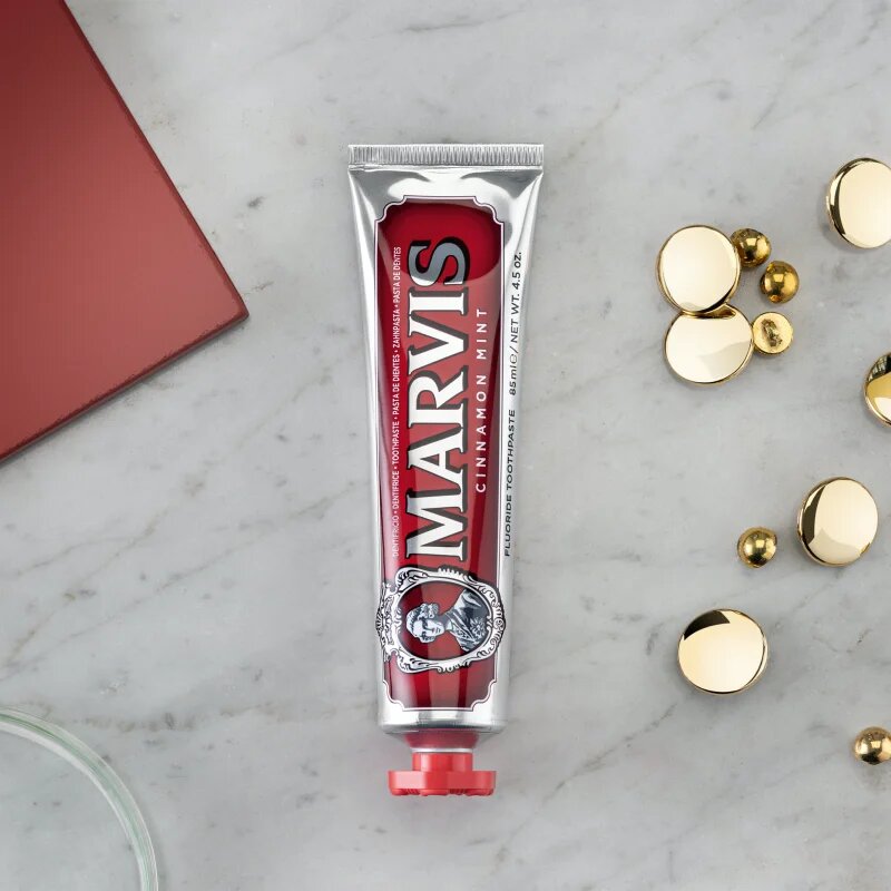 Marvis The Mints Cinnamon zobna pasta okus Cinnamon-Mint 25 ml