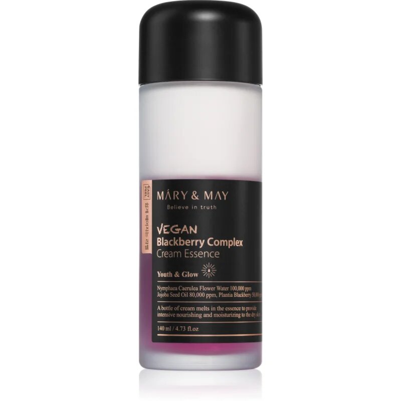Mary&May Blackberry Complex Cream Essence koncentrirana vlažilna esenca za občutljivo kožo 140 ml