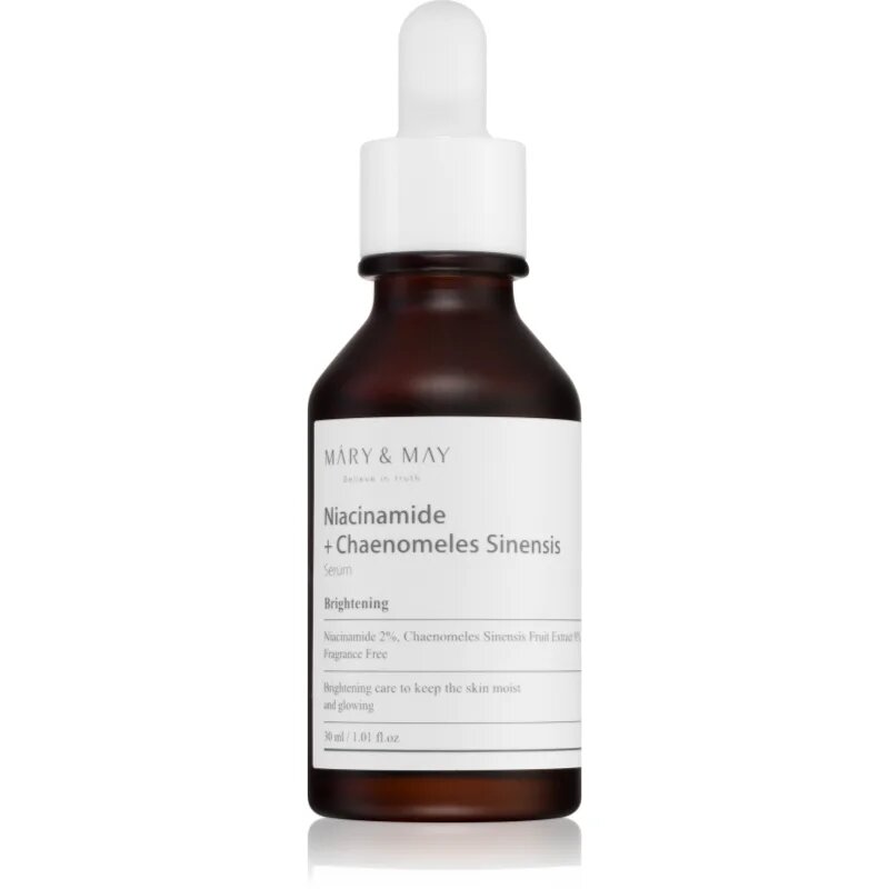 Mary&May Niacinamide + Chaenomeles Sinensis regeneracijski in posvetlitveni serum za obnovo kožne pregrade 30 ml