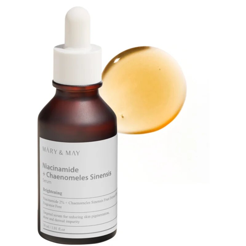 Mary&May Niacinamide + Chaenomeles Sinensis regeneracijski in posvetlitveni serum za obnovo kožne pregrade 30 ml