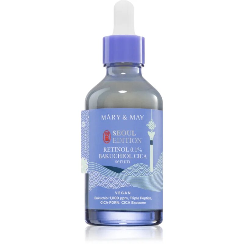 Mary&May Retinol 0.1% Bakuchiol Cica Serum serum proti gubam za obnovo kožne pregrade 80 ml