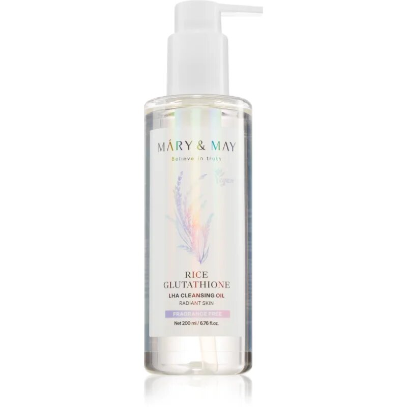 Mary&May Rice Glutathione LHA Cleansing Oil nežno čistilno olje z učinkom eksfoliacije 200 ml