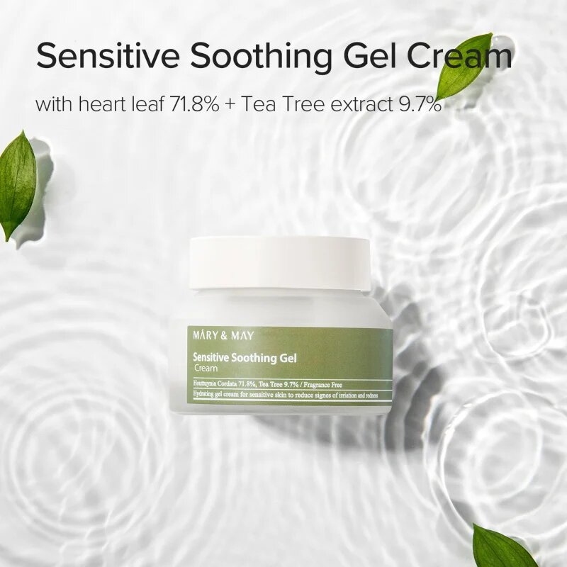 Mary&May Sensitive Soothing Gel Cream lahka vlažilna gel krema za pomiritev in okrepitev občutljive kože 70 g