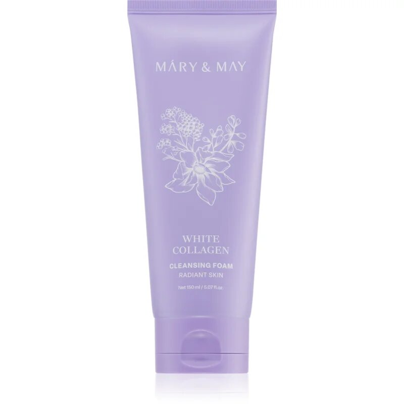 Mary&May White Collagen Cleansing Foam kremasta čistilna pena z niacinamidom 150 ml