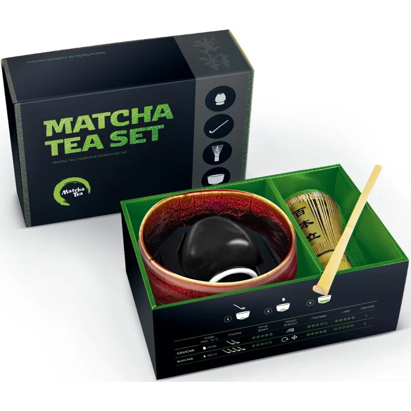 Matcha Tea Matcha Set Profi Kaito darilni set za pripravo napitka