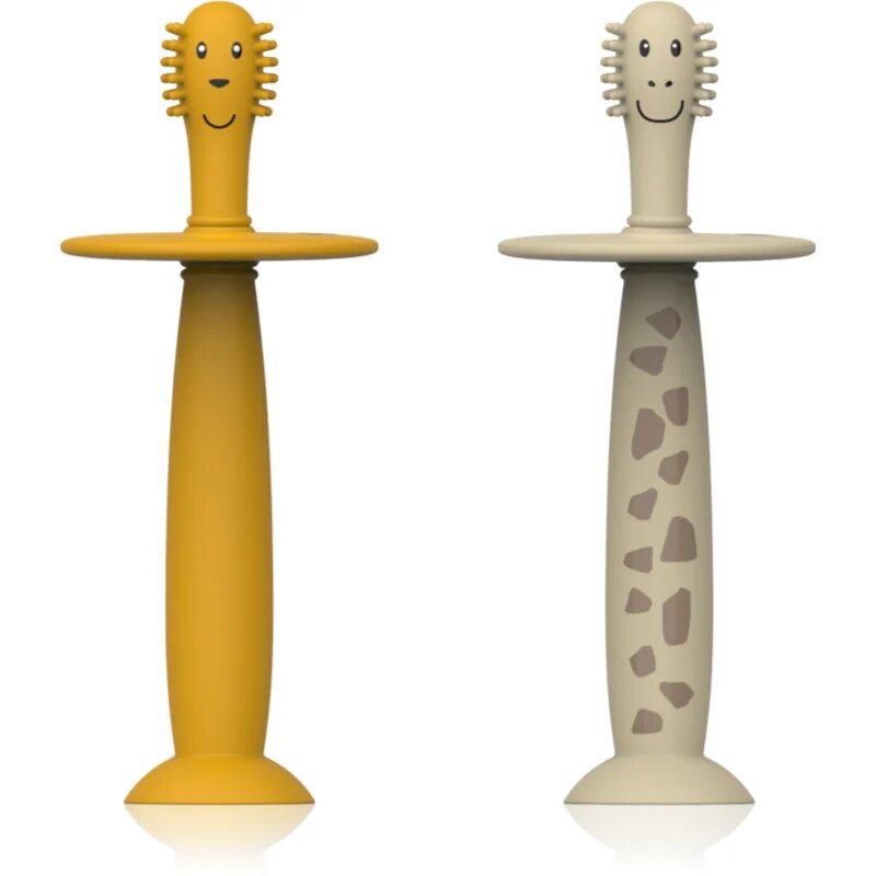 Matchstick Monkey Animal Collection zobne ščetke za otroke Lion/ Giraffe 2 kos