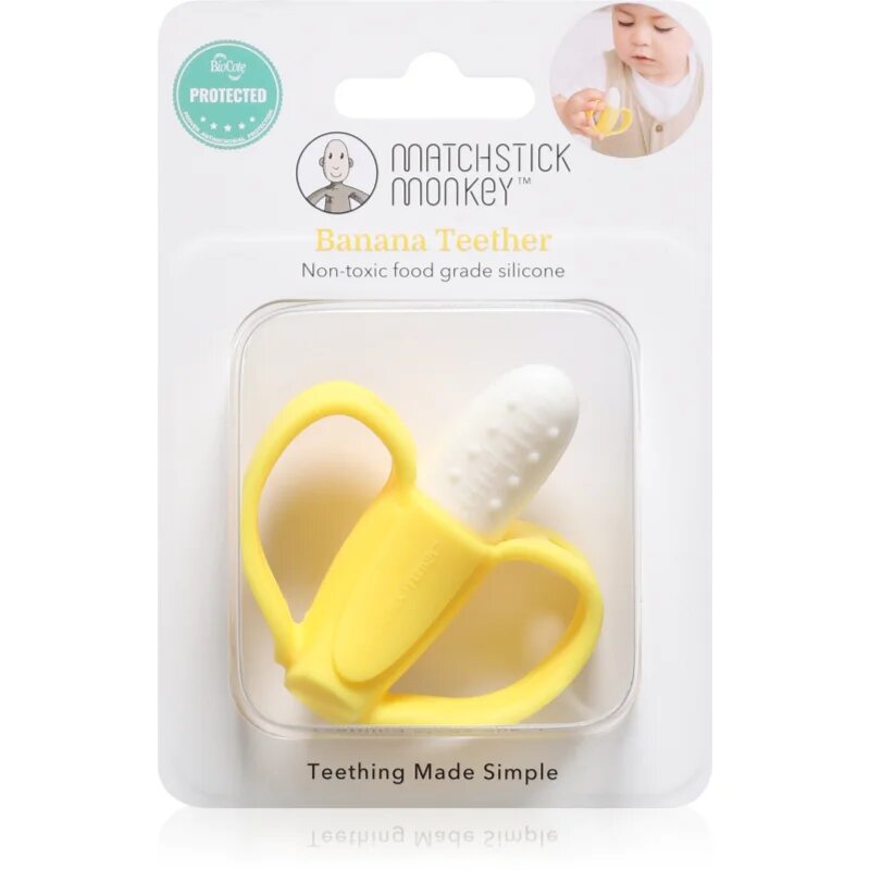 Matchstick Monkey Banana Teether grizalo 3m+ 1 kos