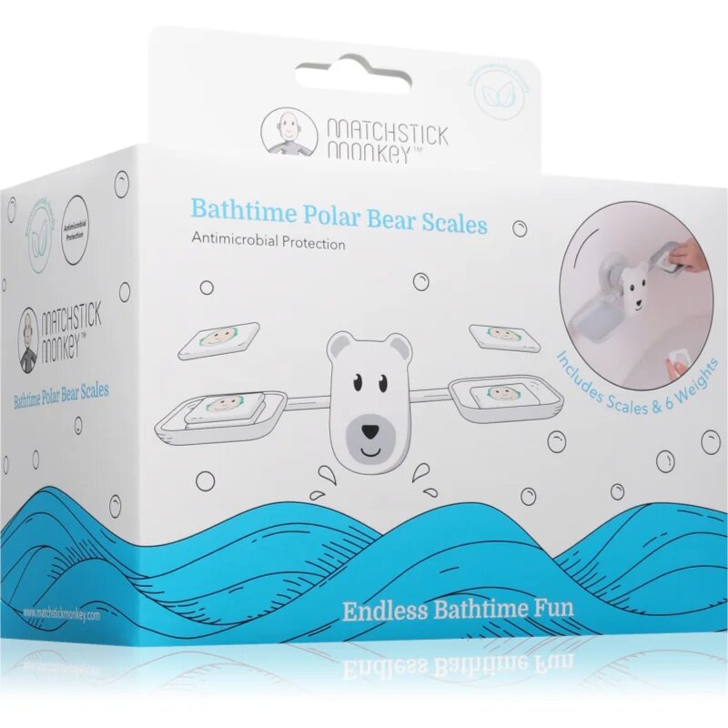 Matchstick Monkey Bathtime Scale Polar Bear igra za uravnoteženje za v kad 12m+ 1 kos