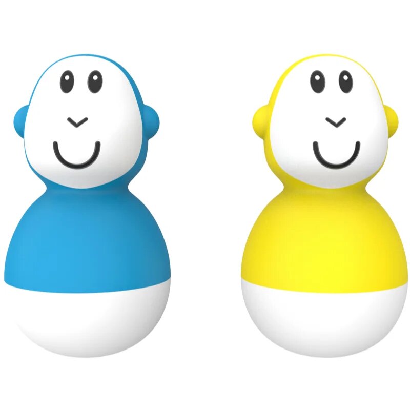 Matchstick Monkey Endless Bathtime Fun Wobblers igrača za v vodo Blue & Yellow 2 kos