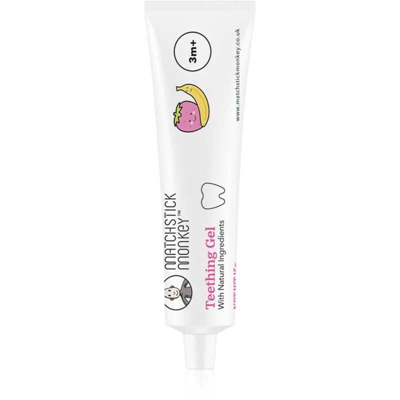 Matchstick Monkey Teething Gel 3m+ hladilni gel za zobe 15 g