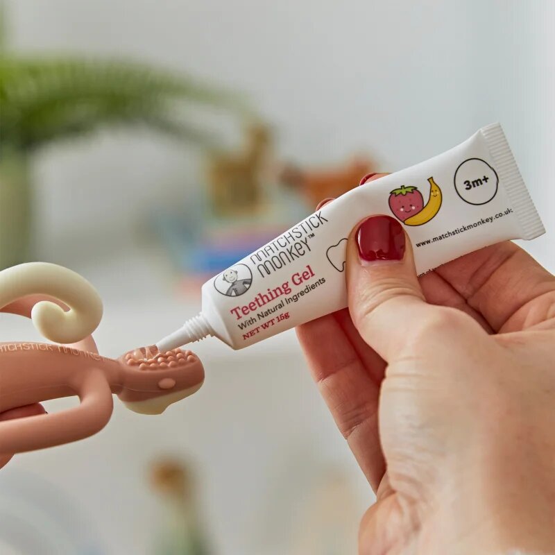 Matchstick Monkey Teething Gel 3m+ hladilni gel za zobe 15 g