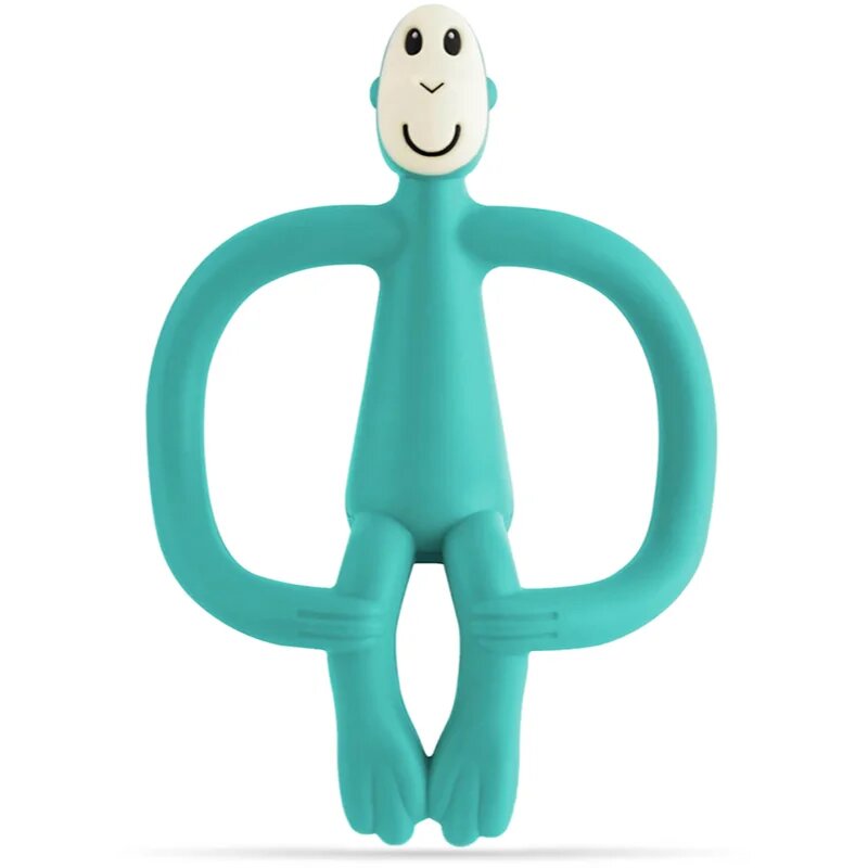 Matchstick Monkey Teething Toy and Gel Applicator grizalo s krtačko 2v1 Green 1 kos