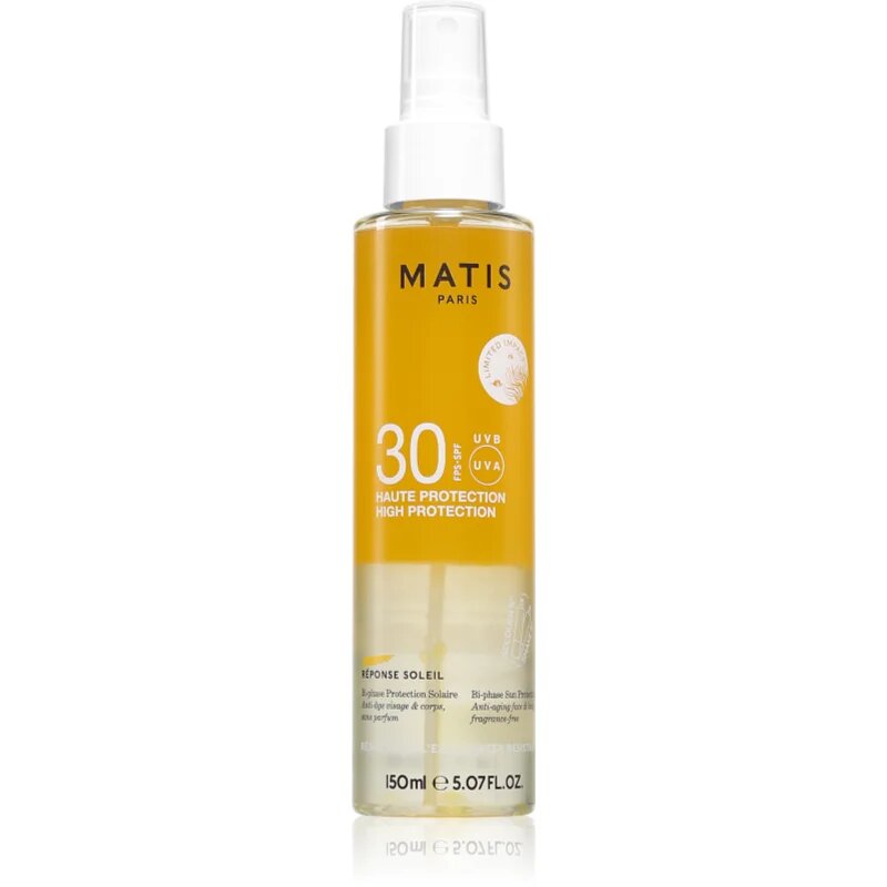 MATIS Paris Réponse Soleil Bi-phase Protection Solaire SPF30 suho olje za sončenje SPF 30 150 ml