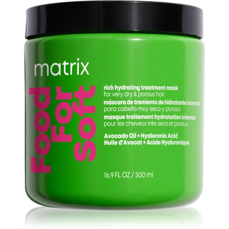 Matrix Food For Soft Hydrating Treatment Mask intenzivna vlažilna maska za lase 500 ml