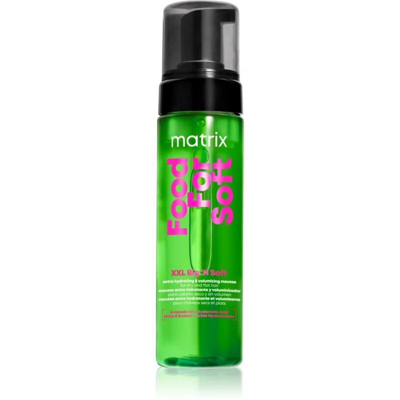 Matrix Food For Soft XXL Big 'N Soft Extra Volumizing Hydrating Mousse vlažilna pena za ekstra volumen 200 ml