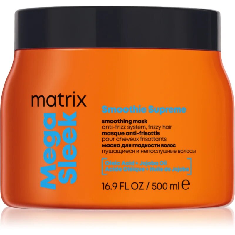 Matrix Mega Sleek Smoothing Mask maska za lase za neobvladljive lase 500 ml