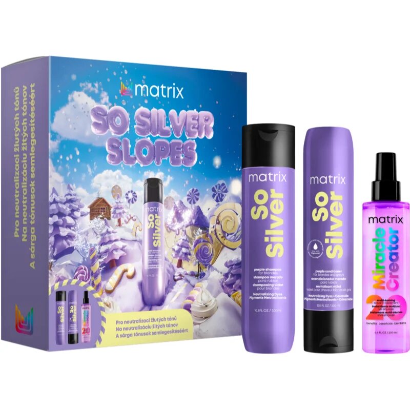 Matrix So Silver darilni set za nevtralizacijo rumenih odtenkov