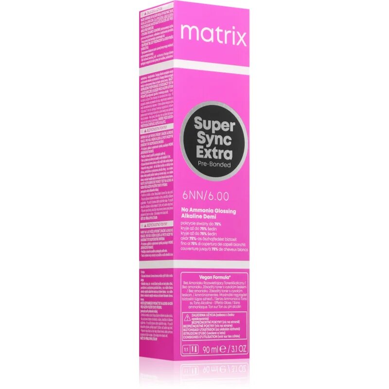 Matrix SoColor Extra Pre-Bonded permanentna barva za lase odtenek 6NN 90 ml