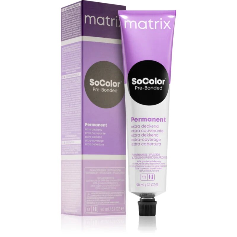 Matrix SoColor Pre-Bonded Extra Coverage permanentna barva za lase odtenek 510N Hellblond Neutral 90 ml