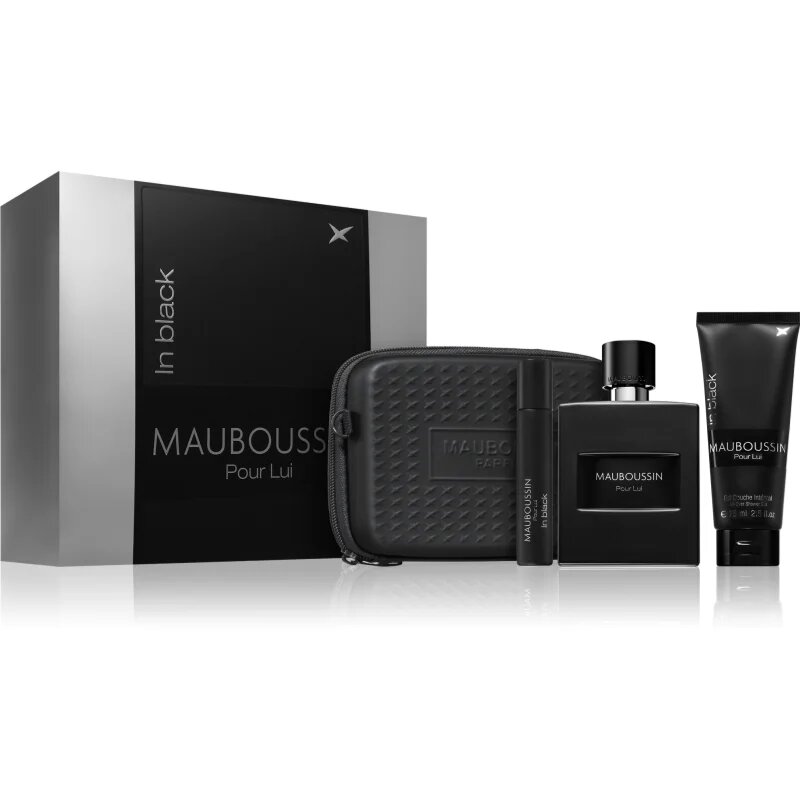 Mauboussin Prestige Set Pour Lui In Black darilni set za moške 4 kos