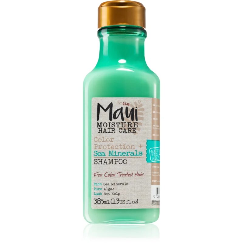 Maui Moisture Colour Protection + Sea Minerals posvetlitveni in krepilni šampon za barvane lase z minerali 385 ml