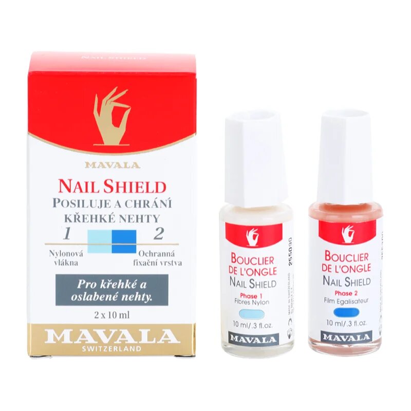 Mavala Nail Camouflage Nail Shield dvofazna nega za regeneracijo in prožnost nohtov 2x10 ml