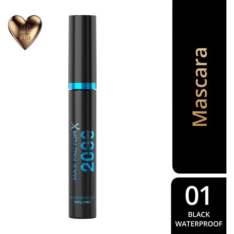 Max Factor 2000 Calorie maskara za volumen vodoodporna odtenek Black 9 ml