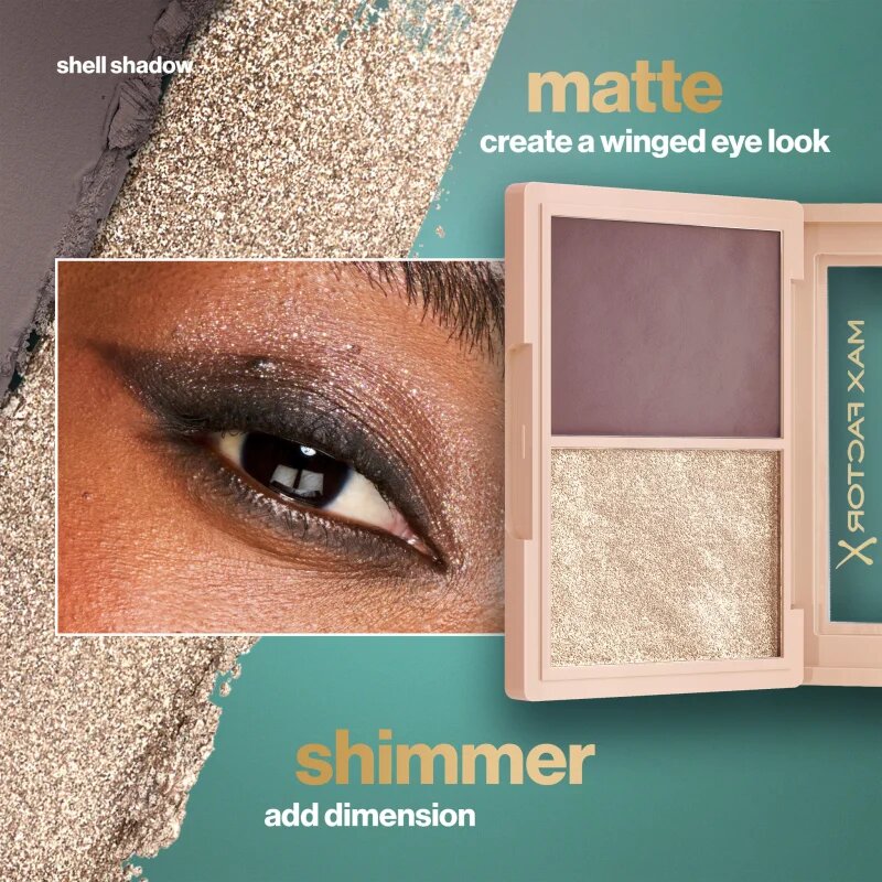 Max Factor 2000 Calorie Shadow Shaper duo senčila za oči odtenek 020 Bronze Glaze 4 g
