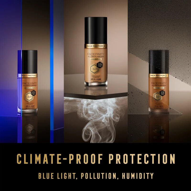 Max Factor Facefinity All Day Flawless dolgoobstojen tekoči puder SPF 20 odtenek 40 Light Ivory 30 ml