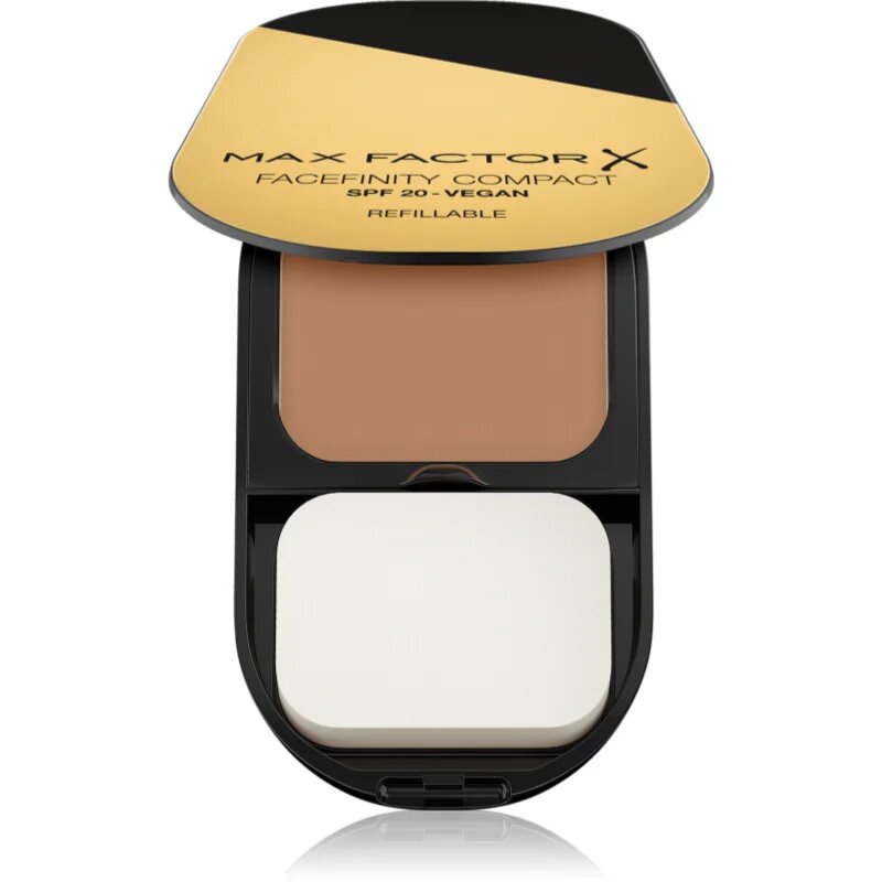 Max Factor Facefinity Refillable kompaktni matirajoči puder SPF 20 odtenek 007 Bronze 10 g