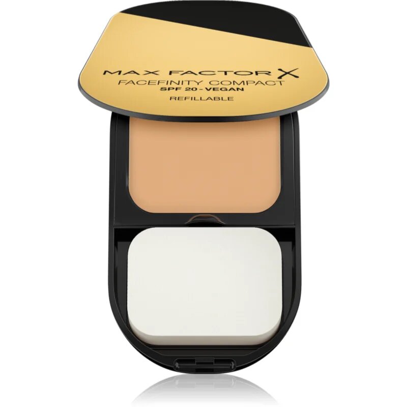 Max Factor Facefinity Refillable kompaktni matirajoči puder SPF 20 odtenek 033 Crystal Beige 10 g