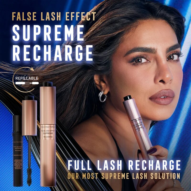 Max Factor False Lash Effect Serum Mascara maskara z učinkom umetnih trepalnic nadomestno polnilo odtenek Black 8 ml