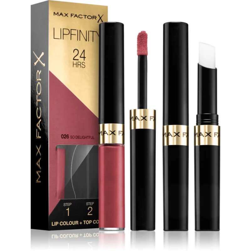 Max Factor Lipfinity Lip Colour dolgoobstojna šminka z balzamom odtenek 026 So Delightful 42 g