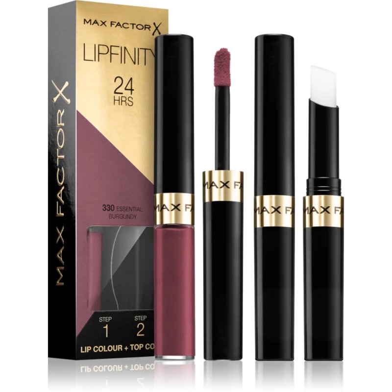 Max Factor Lipfinity Lip Colour dolgoobstojna šminka z balzamom odtenek 330 Essential Burgundy 42 g
