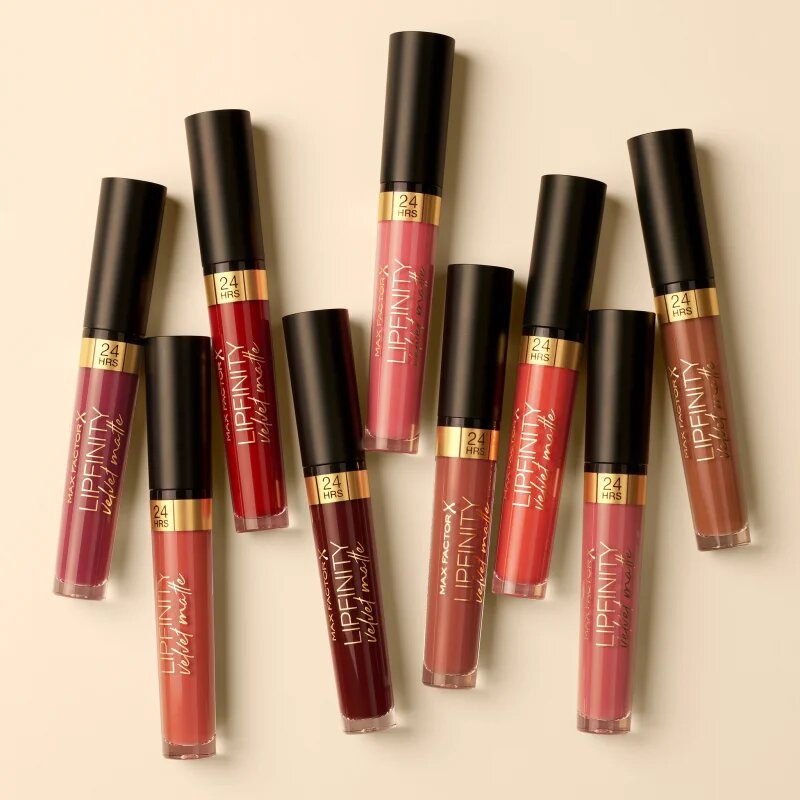 Max Factor Lipfinity Velvet Matte mat tekoča šminka odtenek 045 Posh Pink 35 ml