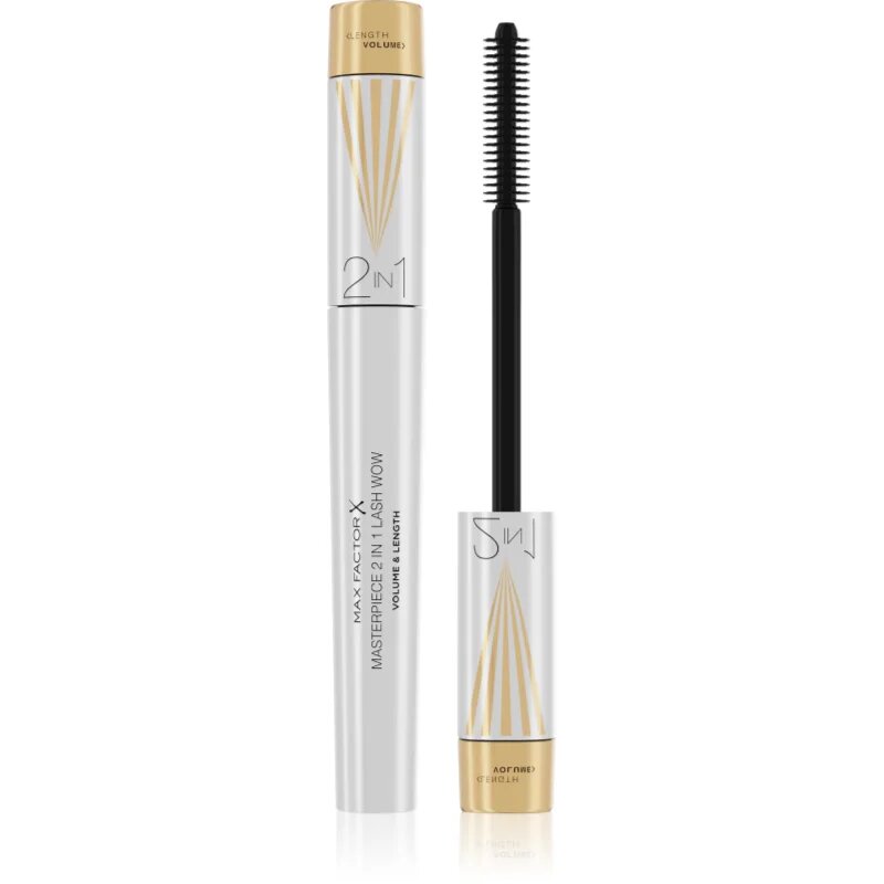 Max Factor Masterpiece Lash Wow maskara za podaljšanje vihanje in volumen trepalnic s krtačko 2v1 odtenek Black 7 ml