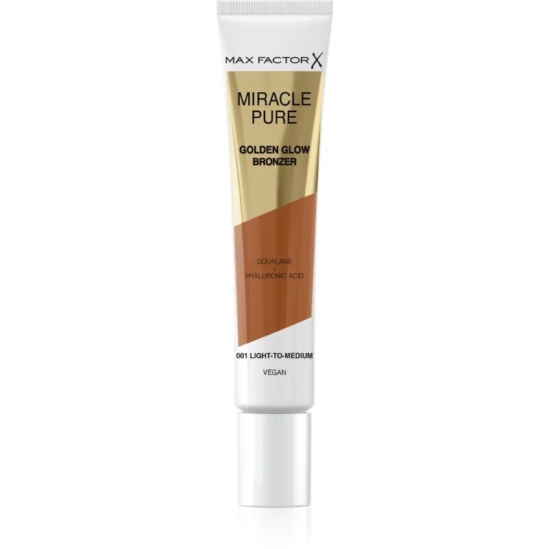 Max Factor Miracle Pure kremasti bronzer za osvetlitev kože odtenek 001 Light To Medium 15 ml