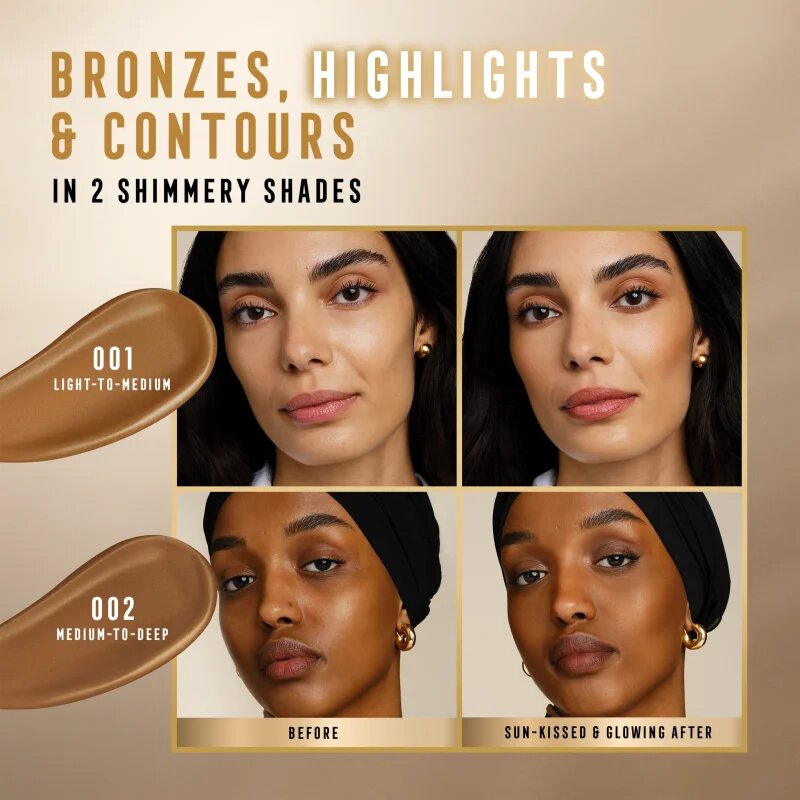 Max Factor Miracle Pure kremasti bronzer za osvetlitev kože odtenek 001 Light To Medium 15 ml