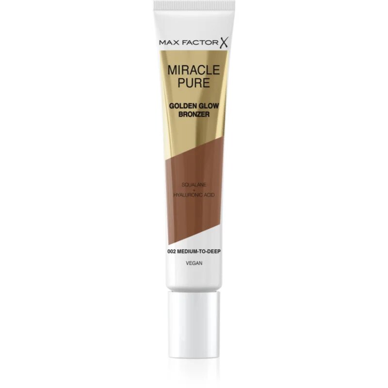 Max Factor Miracle Pure kremasti bronzer za osvetlitev kože odtenek 002 Medium to Dark 15 ml