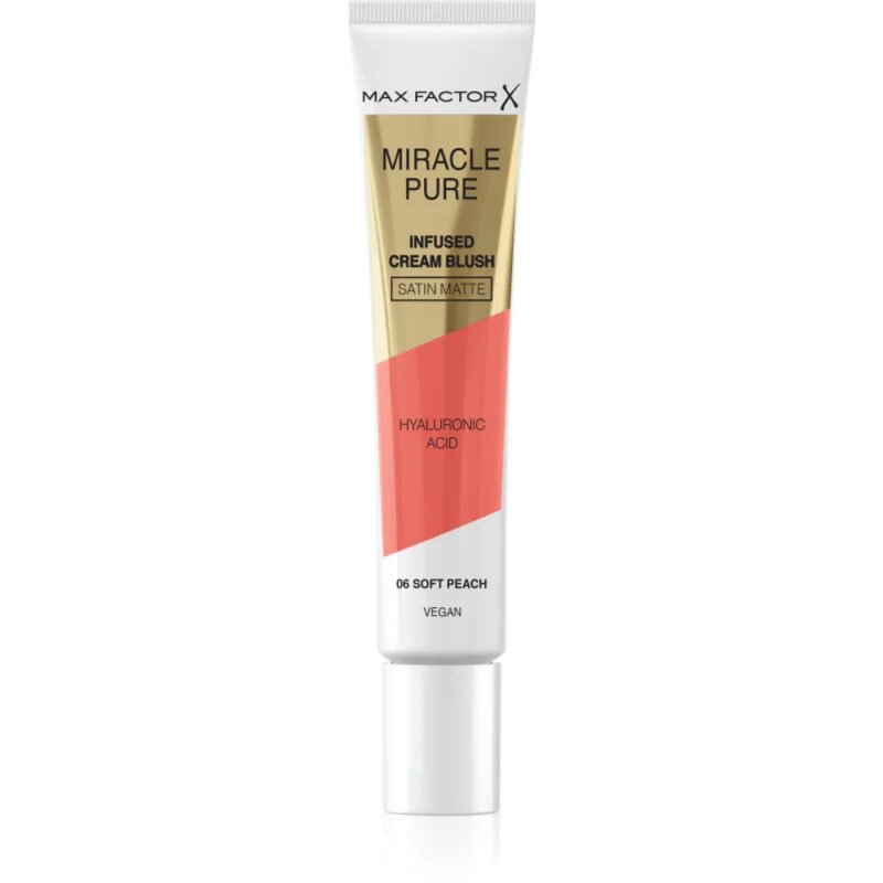 Max Factor Miracle Pure kremasto rdečilo odtenek 06 Soft Peach 15 ml