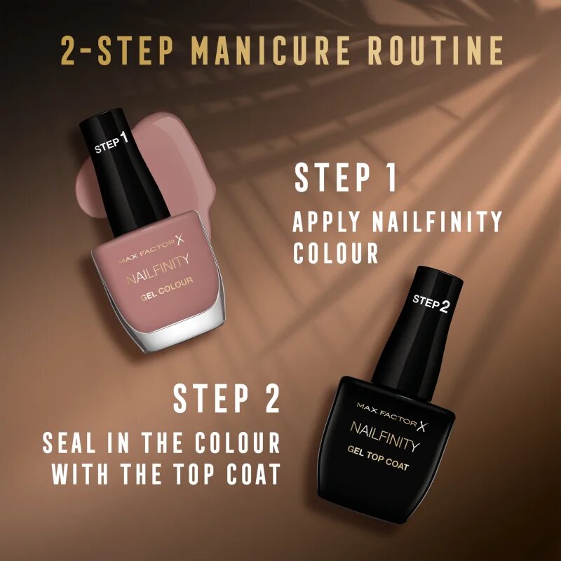 Max Factor Nailfinity Gel Colour gel lak za nohte brez uporabe UV/LED lučke odtenek 12 ml