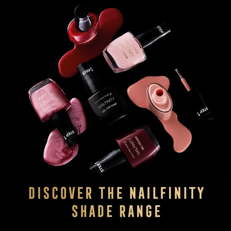 Max Factor Nailfinity Gel Top Coat gel nadlak za nohte odtenek 100 The Finale 12 ml
