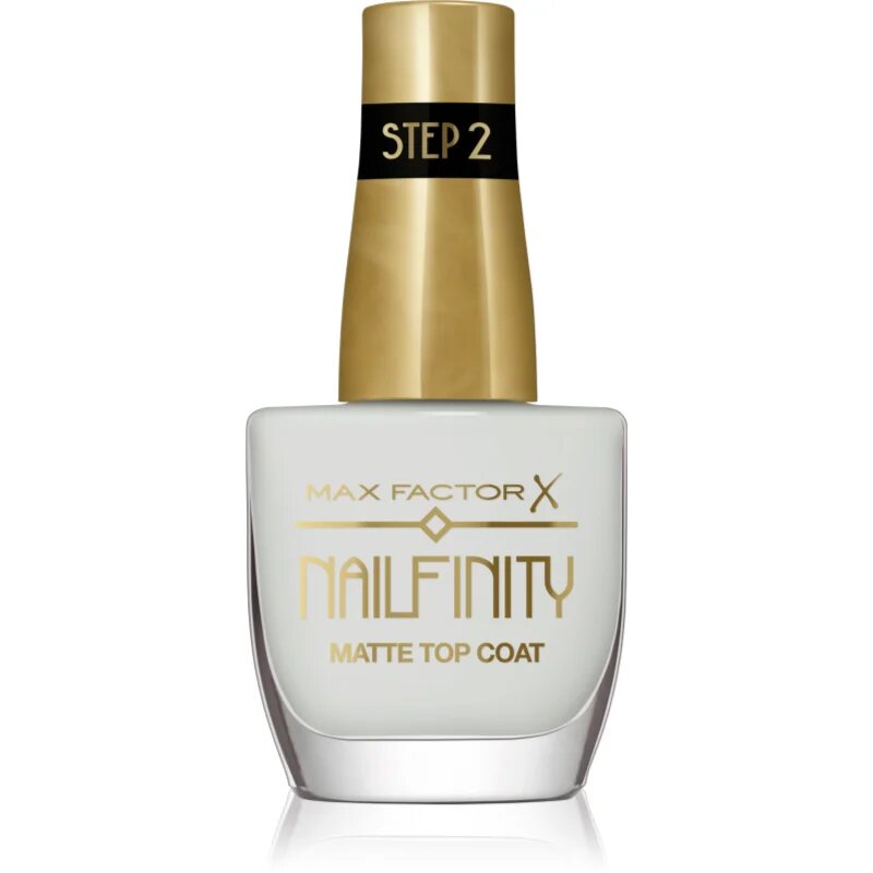 Max Factor Nailfinity Matte Top Coat gel nadlak za nohte z mat učinkom odtenek 101 Velvet Curtain 12 ml