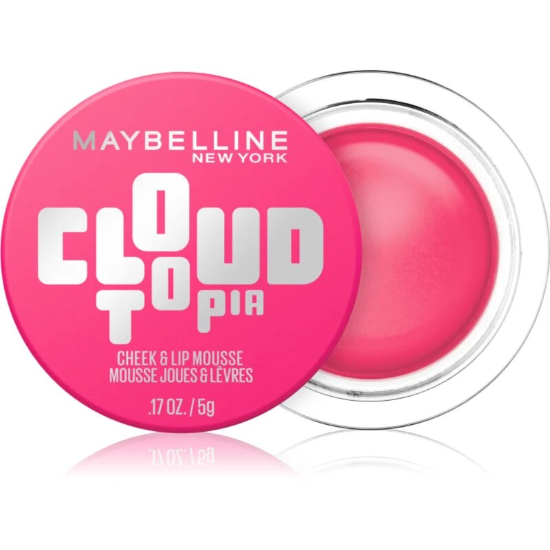 MAYBELLINE NEW YORK CloudTopia mat kremasto rdečilo za ustnice in lica odtenek 04 Pink DayDream 5 g