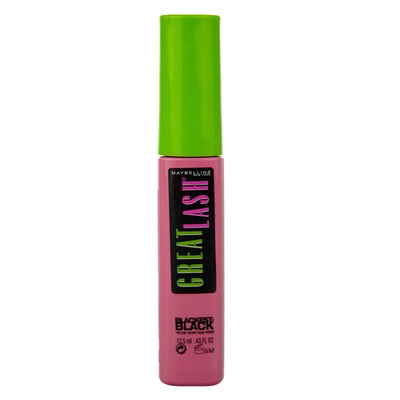 MAYBELLINE NEW YORK Great Lash Blackest Black maskara odtenek Blackest Black 12.5 ml