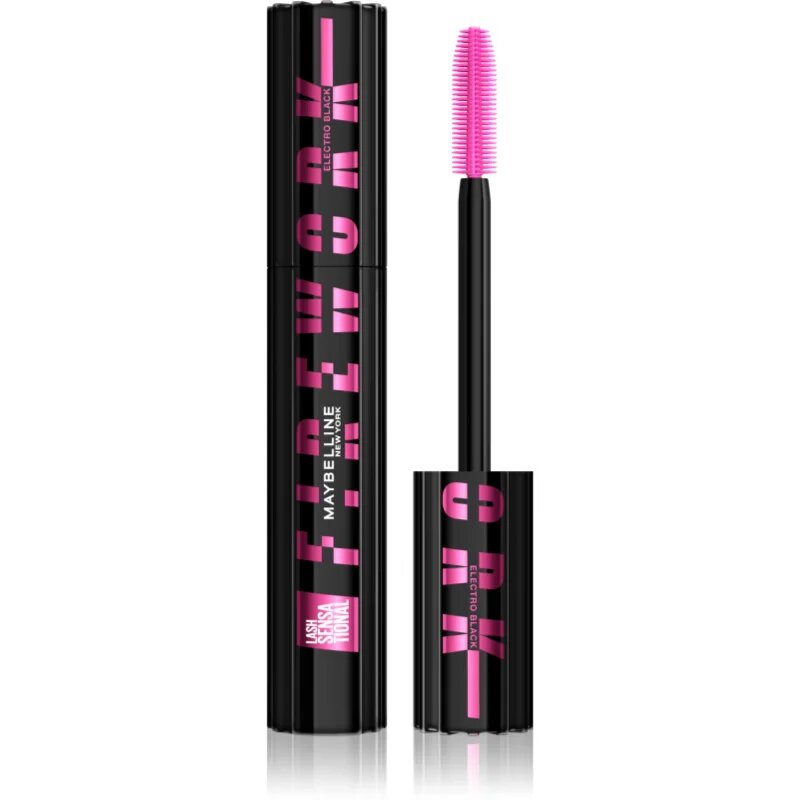 MAYBELLINE NEW YORK Lash Sensational Firework maskara za podaljšanje vihanje in volumen trepalnic ekstra črna odtenek Electro Black 10 ml