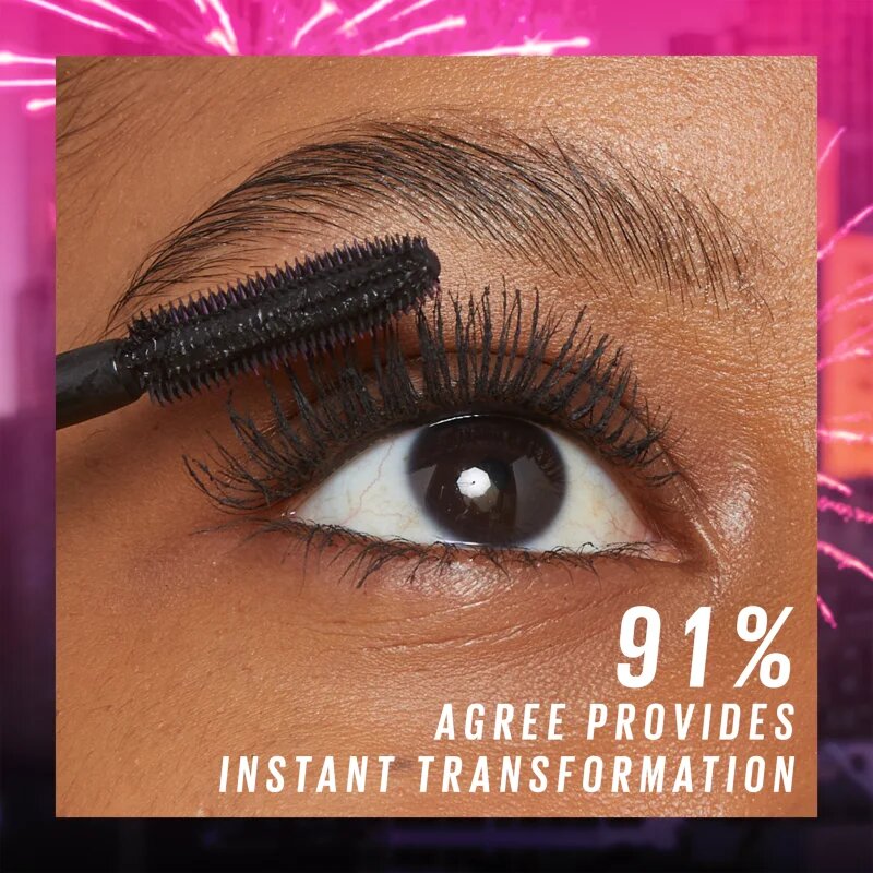 MAYBELLINE NEW YORK Lash Sensational Firework maskara za podaljšanje vihanje in volumen trepalnic ekstra črna odtenek Electro Black 10 ml